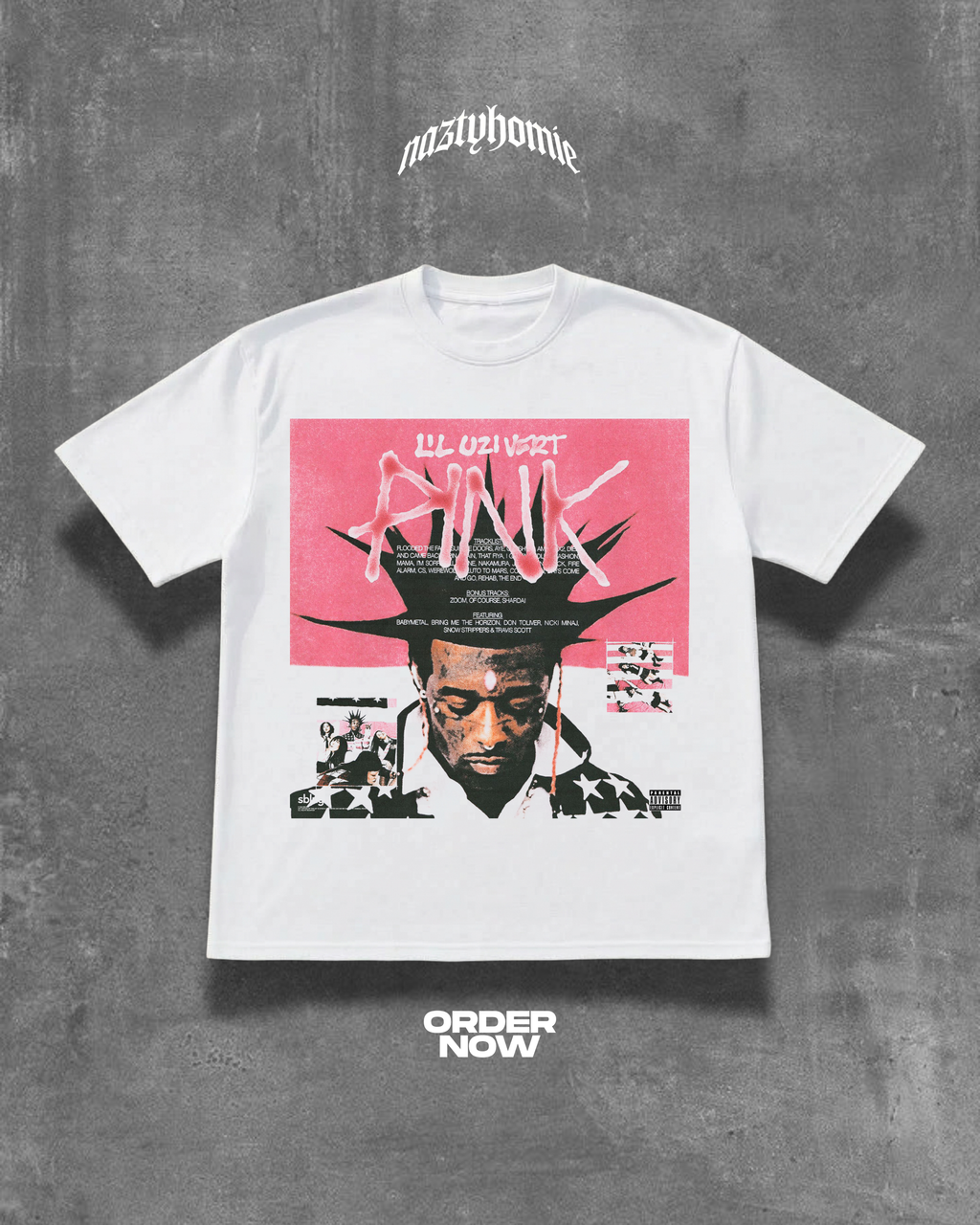 LIL UZI VERT PINK TEE