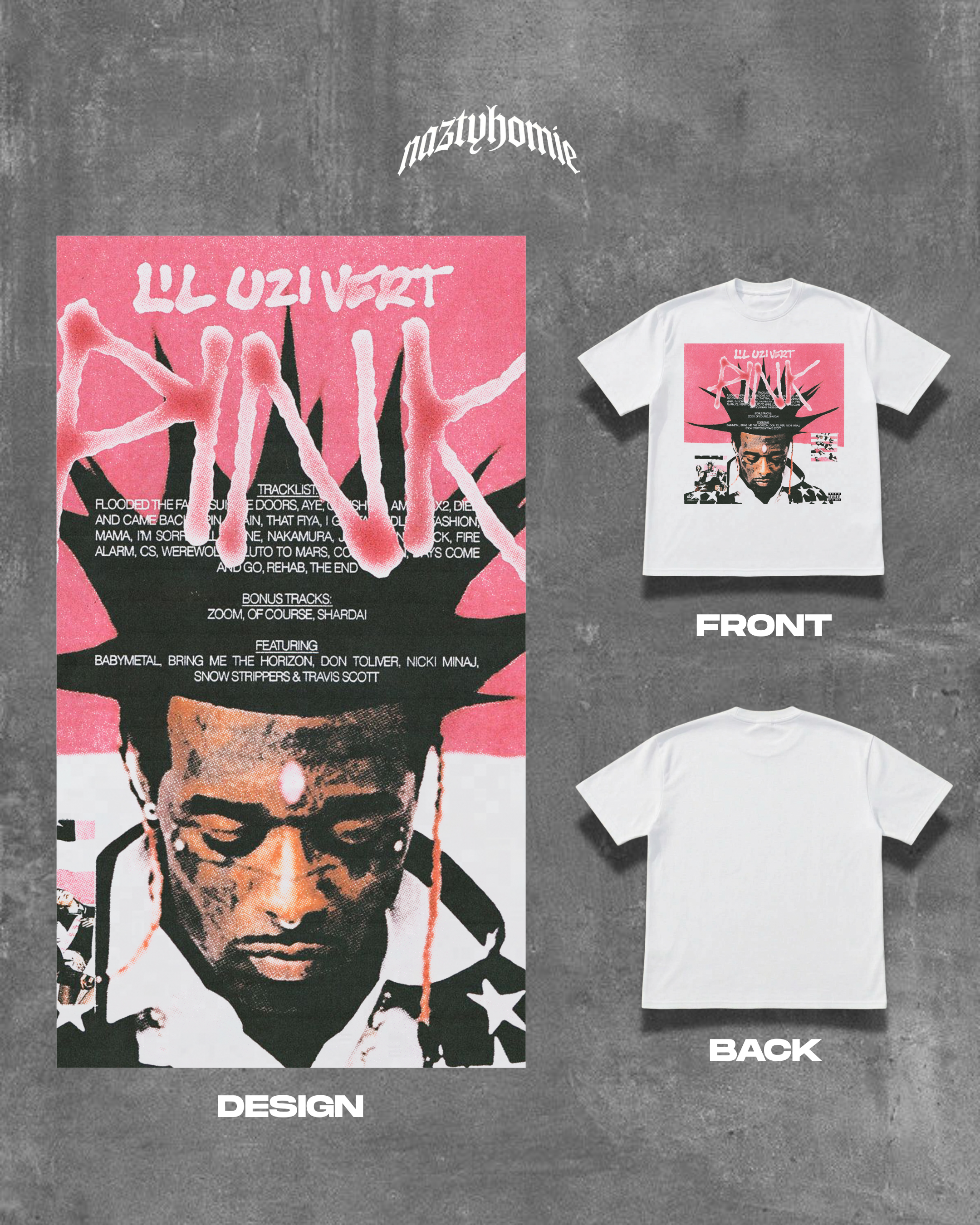 LIL UZI VERT PINK TEE