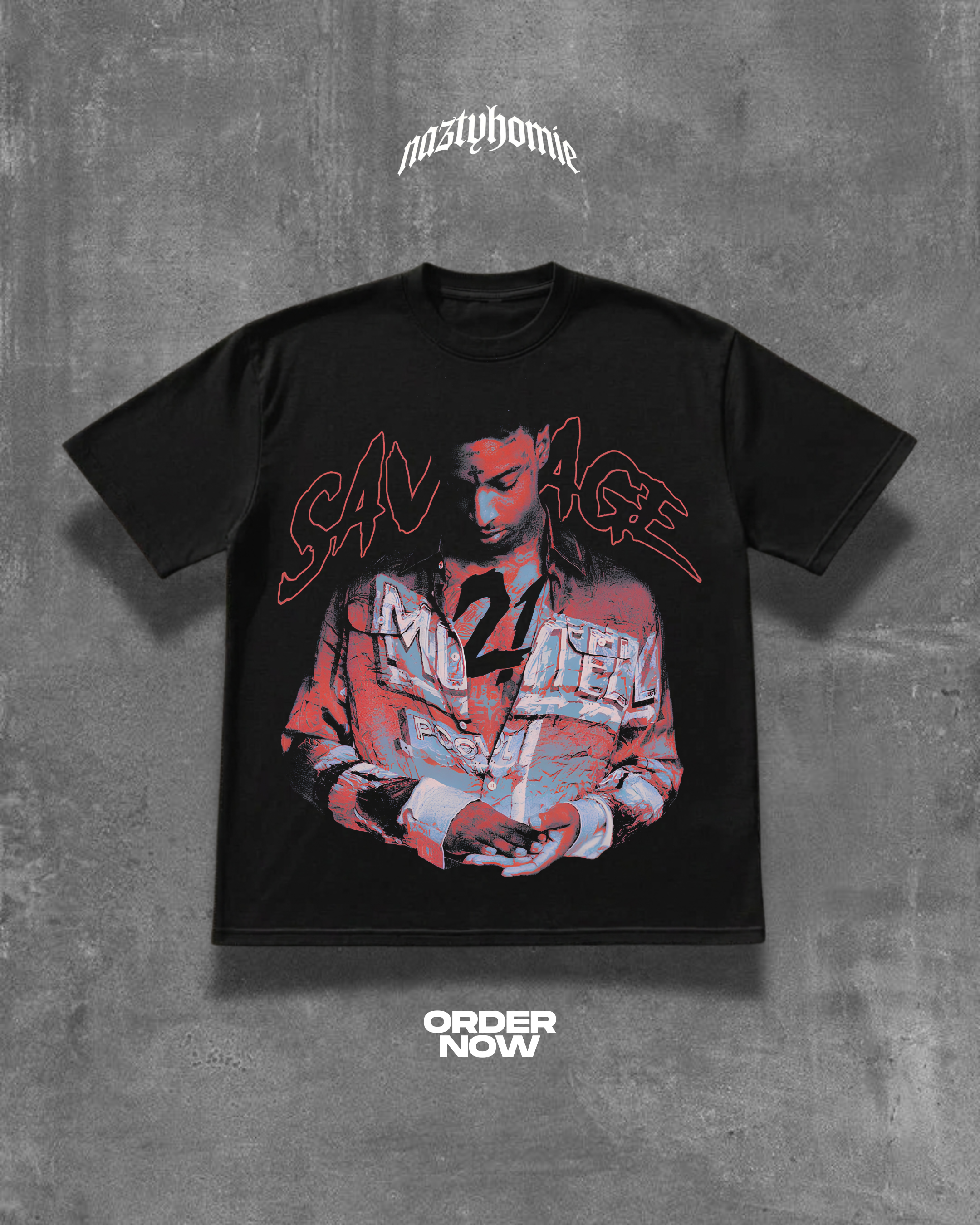 21 SAVAGE 'SAINT LAURENT DON' TEE